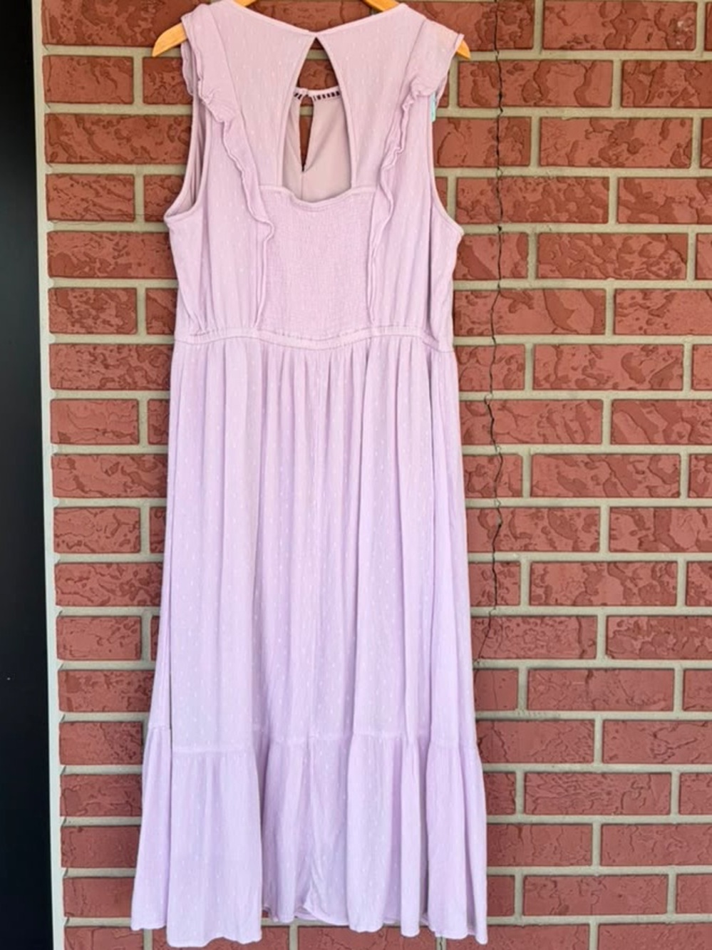 Old Navy Lavender Ruffle Maxi Dress - Lilac